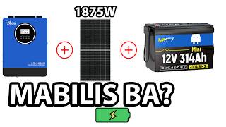 Ilang Oras Mapuno ang 12V 314Ah Wattcycle Battery? 🔋☀️ Actual Charging Test!