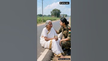 Indian Woman Soldier Saves Grandma from a Robotic Horse 😭 #shorts #ai #army #save #robot