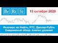 19.10.2020 - Нефть, РТС, Доллар-Рубль - Обзор фьючерсов