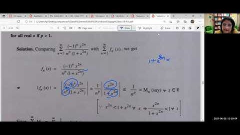 Examples of W.M test for uniform convergence of series of functions
