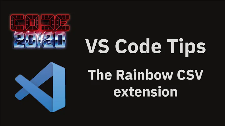 VS Code tips — The Rainbow CSV extension
