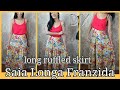 Saia Longa Franzida/ babados Fácil, Sem Molde! Long Skirt Puckered/Ruffles Easy! DIY