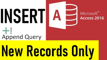 Microsoft Access: How to Add Only New Rows Using Append Query