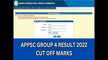 APPSC Group 4 Result  Date 5/10/ 2022  &  Cut off Marks.How to Check the Screening Test Results