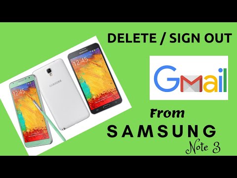 How To Remove Google / Gmail Account From Samsung Note 3 | How To Sign Out Play Store