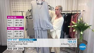 WynneLayers PullOn Knit Wide Leg Crop Pant