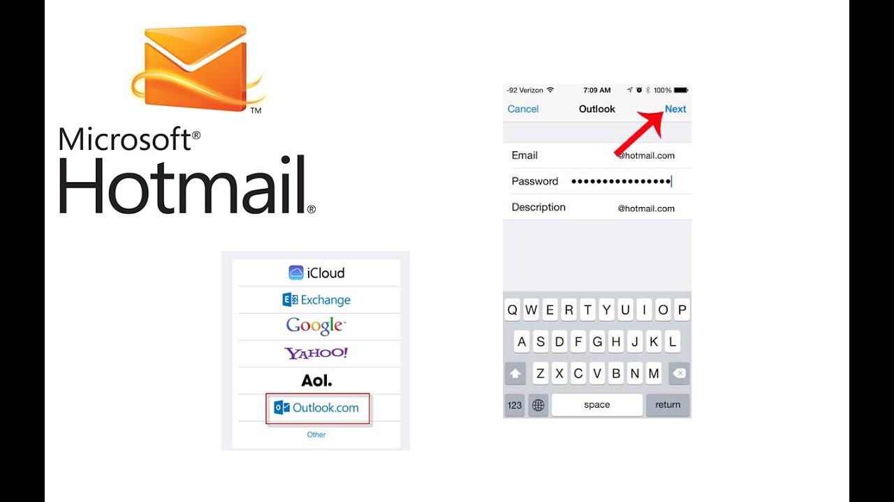 How to Add Hotmail Email to iPhone or iPad