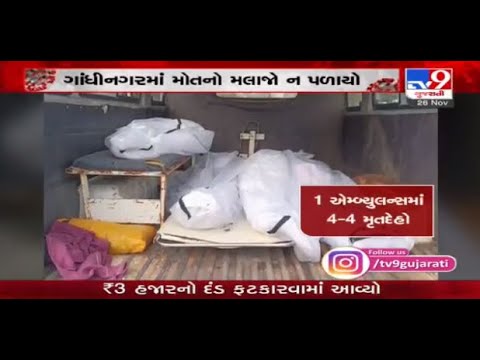 Video shows 4 dead bodies being carried in same ambulance at Gandhinagar | TV9News