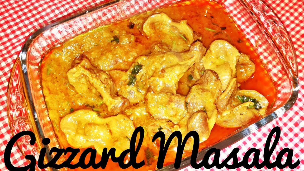 Gizzard Masala recipe / how to make chicken gizzard Masala YouTube