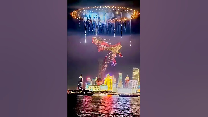 Shanghai Dragon Drone Show • China New Years Eve 2025