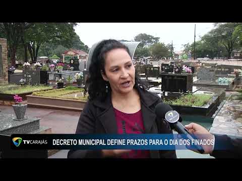 Decreto municipal define prazo para o dia dos finados