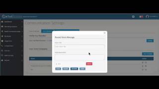 Communication Settings Set Up and Overview screenshot 1