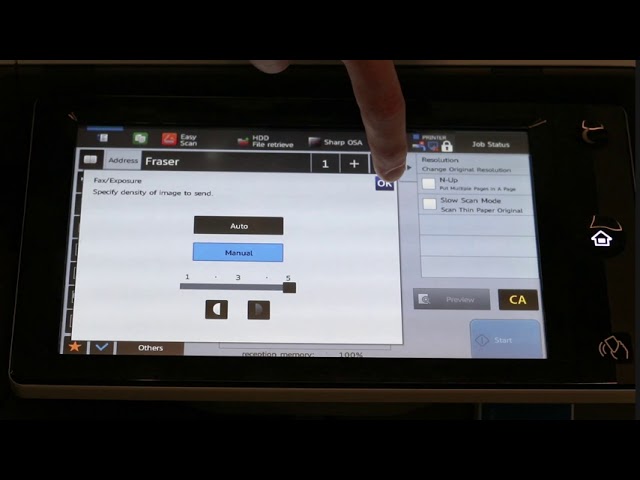 How to Send a Fax With Your Sharp MFP - YouTube