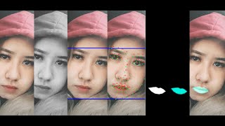 Python & Dlib based Virtual Makeup (lipstick), Part 1 screenshot 5