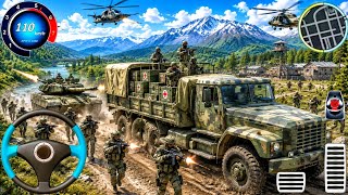 Indian Off-road Army Cargo Truck Driving Game! Indian City Army Truck Transport: Android Gameplay screenshot 2
