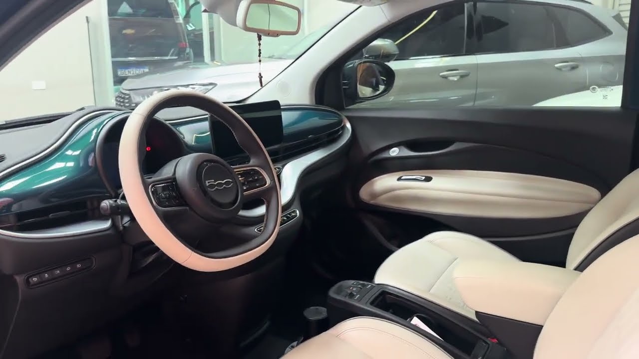 Fiat 500e - Películas de Segurança e Redução de Calor + Coat Cerâmico carroceria e couro!