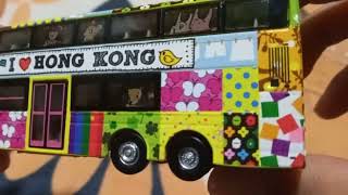 volvo b9tl kmb /chocolate rain ads / tiny hk bus 1/110 unboxing