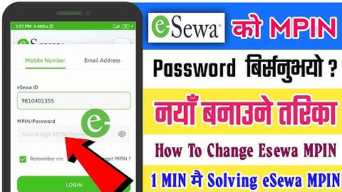 How To Change eSewa MPIN | eSewa Ko Mpin Kasari Change Garne | eSewa Password Change Kasari Garne
