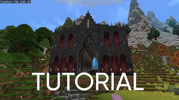 Tutorial for my Gothic mountain tunnel in Minecraft! #minecraft #gothicstyle #minecraftbuilds #void