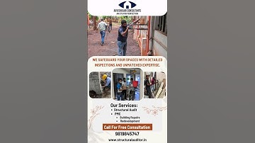 STRUCTURAL AUDIT FOR RESIDENTIAL AND COMMERCIAL BUILDINGS |CALL FREE CONSULTATION #buildingsafety