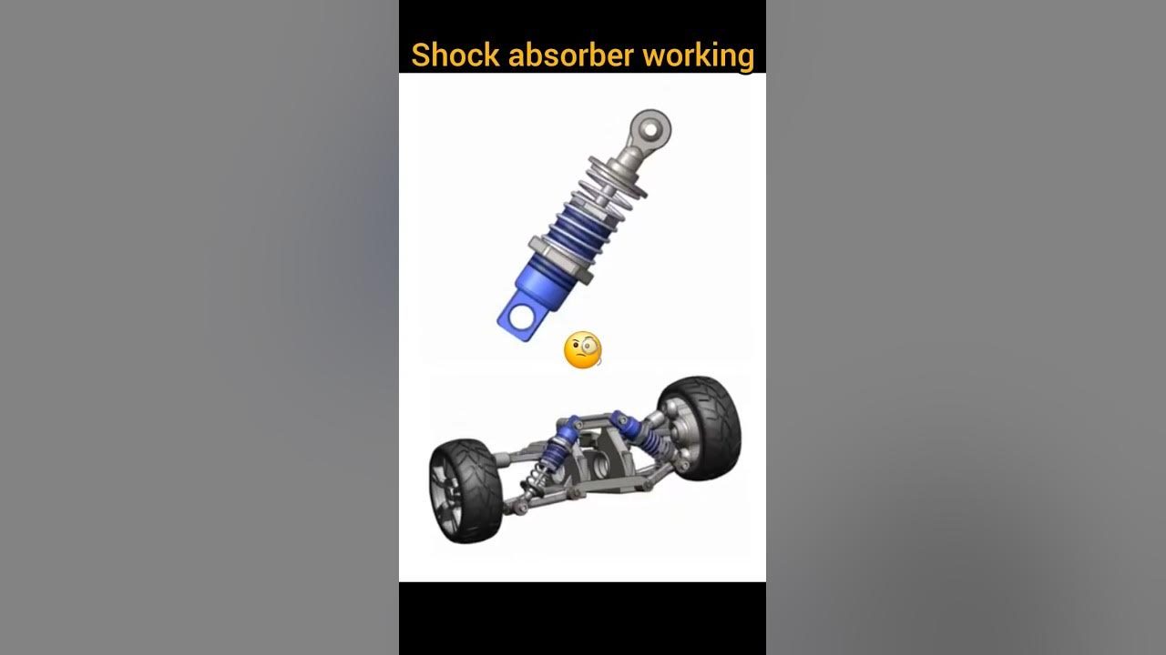 shock absorber - spring coil - tire against speed bumps #shorts #suspension
