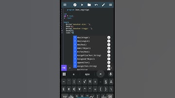 cara membuat Pascal luas segitiga