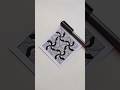 Easy Zentangle Pattern | Draw with me #shorts #art #satisfying #drawing