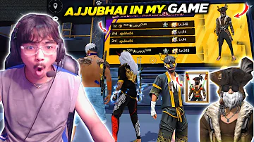 AJJUBHAI squad in my ranked match😱 solo vs squad against AJJUBHAI😱 i kill ajjubhai?