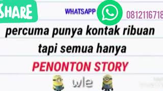 Kalo di chat cuma centang dua (2) atau cuman di read doang
