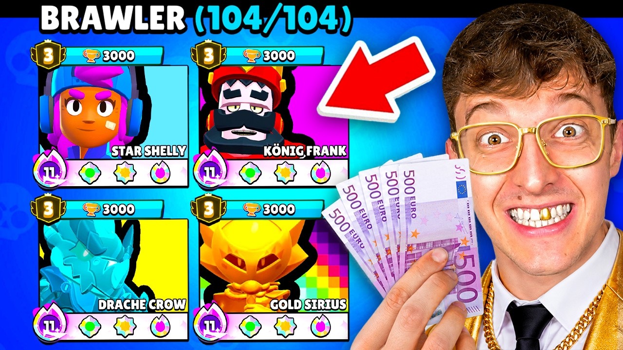 Ich ERSTELLE einen MILLIARDÄR ACCOUNT in BRAWL STARS! 🤑 (Teuerster Account)