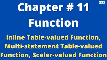 Chapter # 11 || Function || SQL Server Interview Question Bank (2020)
