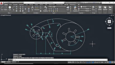AutoCAD 2D Basic Drawing Practice Tutorial -10
