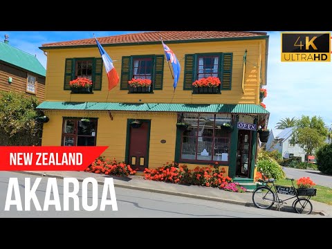 Akaroa, New Zealand | 4K Walking Tour