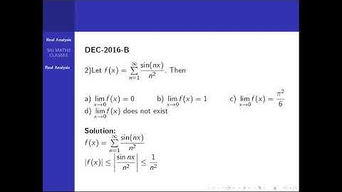 CSIR NET MATHEMATICS|| Real_Analysis || Dec 2016 || Part-B