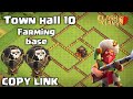 COC town hall 10 base with copy link