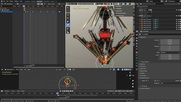Sphere-Bot Upgrade in Blender-2.81a (WIP- 13) removing rigged geometries
