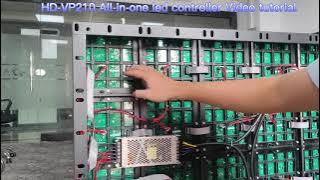 LED Video wall Controller live controller HD-VP210 Video tutorial HDShow software