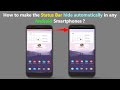 How to make the Status Bar hide automatically in any Android Smartphones ?