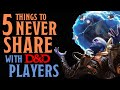 5 Dungeon Master Secrets to Keep Behind the Screen in D&D