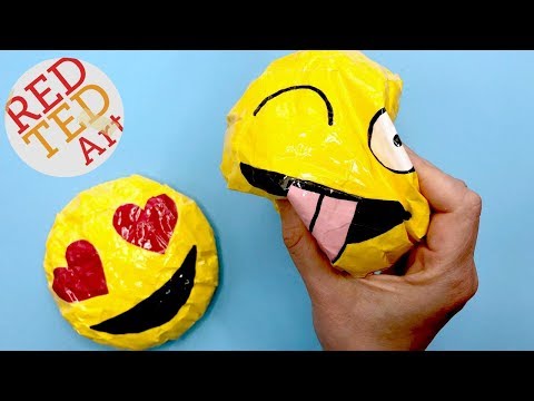 DIY Emoji Paper Squishy - SLOW Rising - How to Make a Squishy WITHOUT FOAM