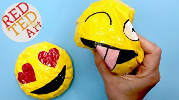 DIY Emoji Paper Squishy - SLOW Rising - How to Make a Squishy WITHOUT FOAM