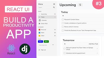 Build a Productivity App with React & Django – Part 1C: Calendar & Sticky Notes Feature