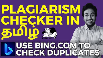 Tamil Plagiarism Checker with AI | Duplicate Content Checker in Tamil