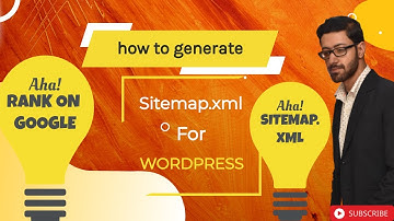 how to generate sitemap.xml for WordPress website