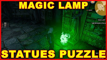Witcher 3: Magic Lamp Puzzle (How to Solve the Statues Puzzle)