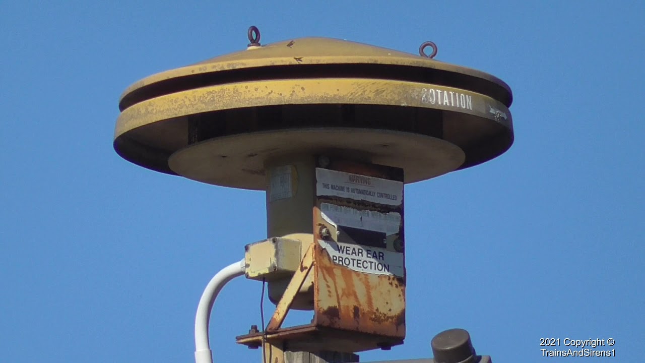 ACA Screamer S-5 (9 Port) Tornado Siren Test, Alert Signal - Tifton, GA 11/09/21
