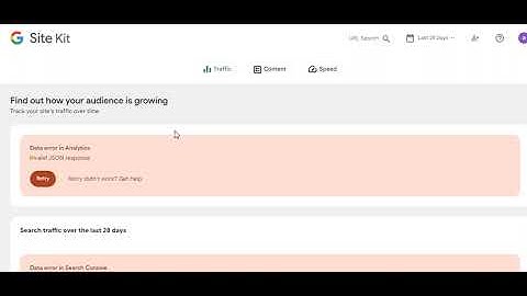 FIXED Error connecting Site Kit