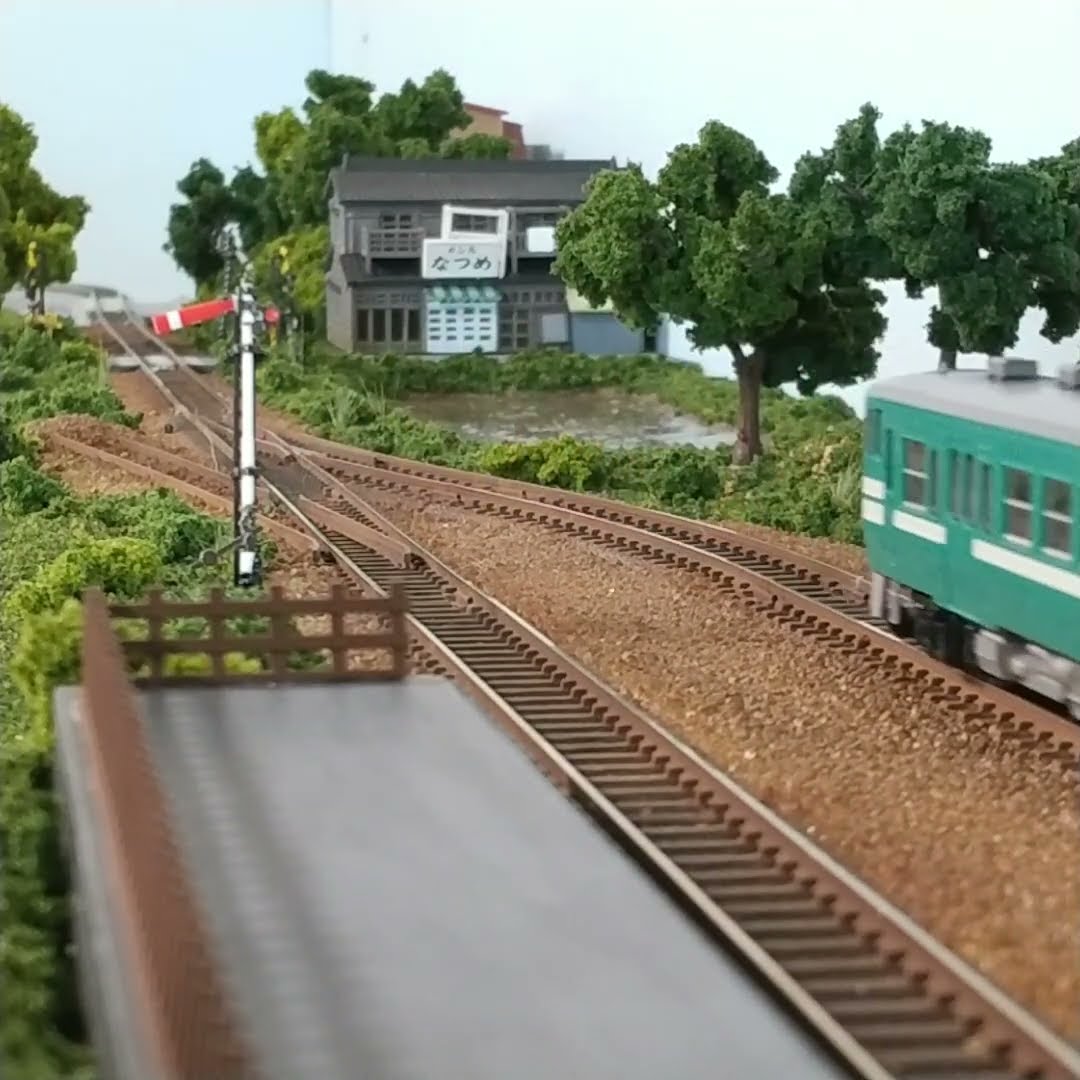 ローカル駅モジュールレイアウトが完成しました。#鉄道模型