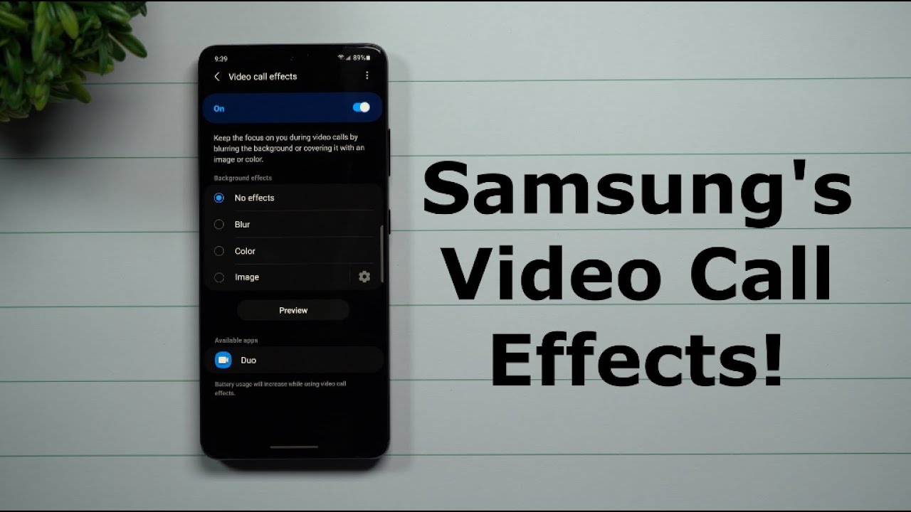 Hãy trải nghiệm những hiệu ứng cuộc gọi video mới của Samsung để đón nhận một trải nghiệm cuộc gọi toàn diện hơn. Với các tính năng như luôn hiển thị ảnh của đối tác và đa nhiệm, bạn sẽ có thể tận dụng tối đa trải nghiệm của mình trong mọi cuộc gọi. 