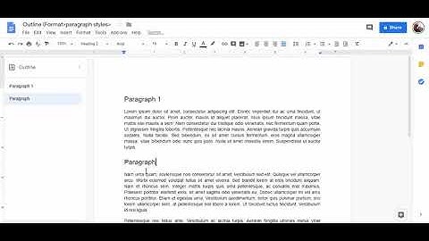 How to use the Document Outline in Google Docs